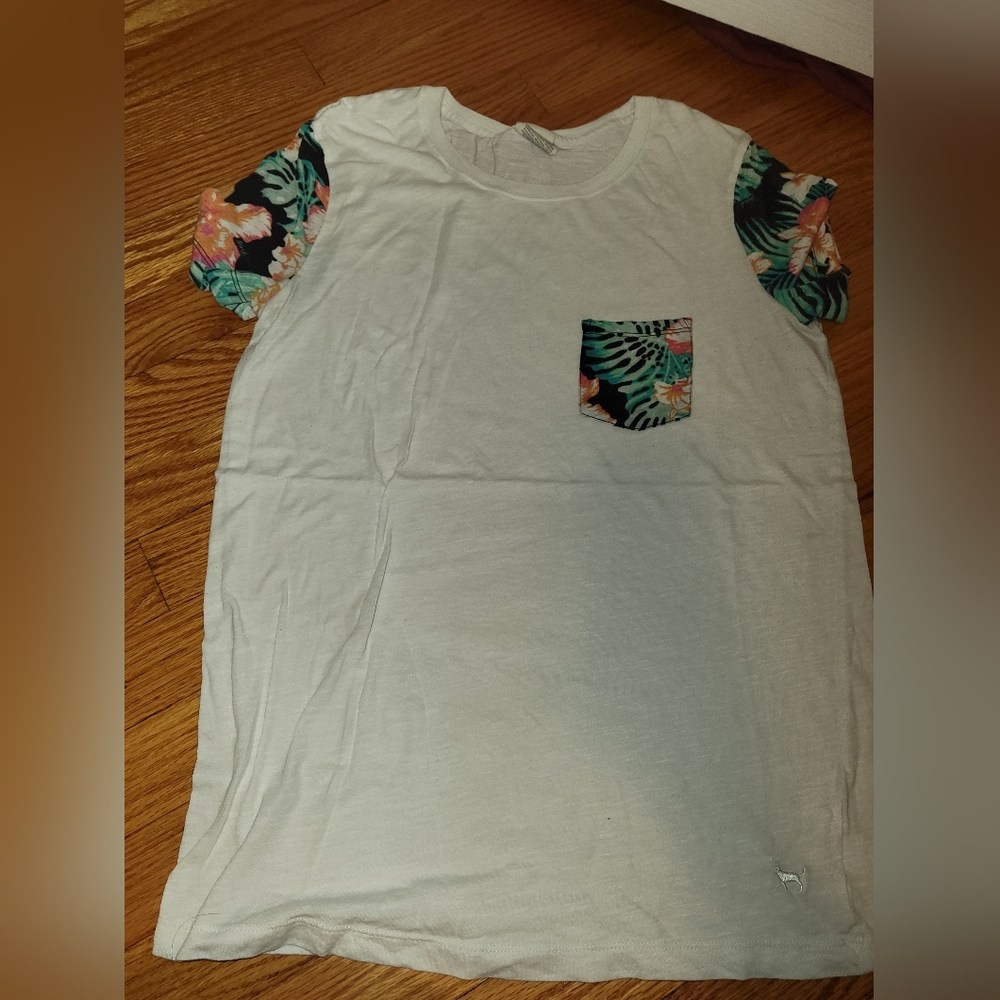 PINK Victoria Secret Floral Shirt XS